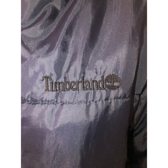 Timberland Mens Jacket Size L Navy Blue Puffy Quilted Lightweight Coat Outdoors - Picture 10 of 11